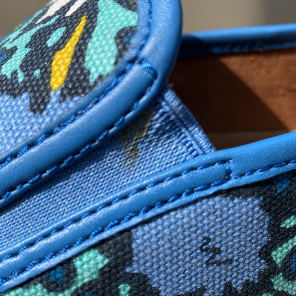 Coach Blue Floral Slip-On Sneakers - Picture 11 of 14